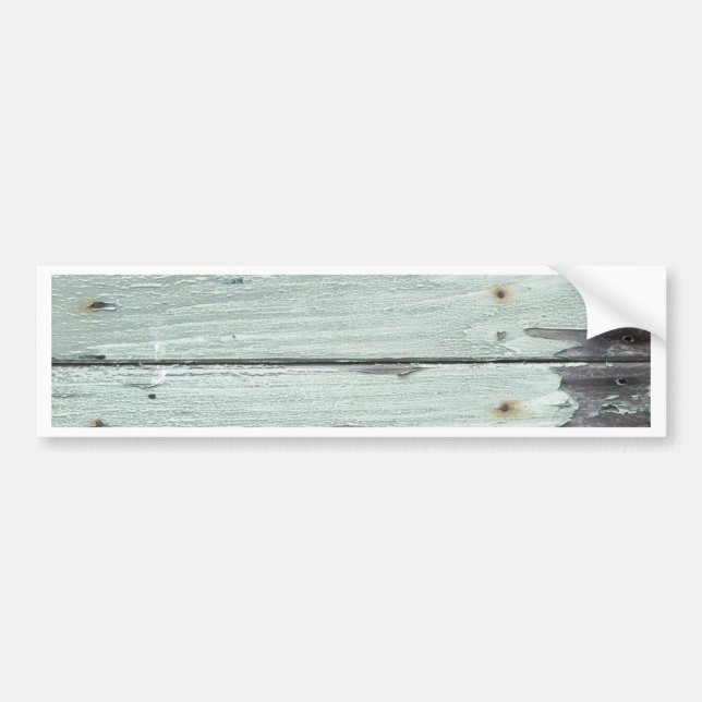 old grey wood bumper sticker (Front)