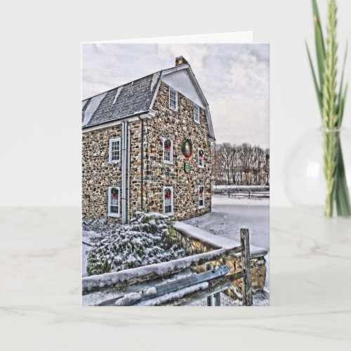 Old Grist Mill Holiday Card