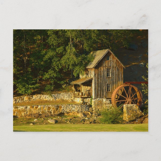 Old Grist Mill in GA Postcard (Front)
