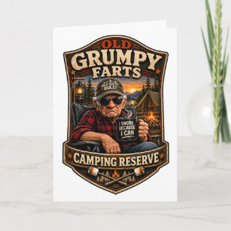 Old Grumpy Farts Camping Reserve Card