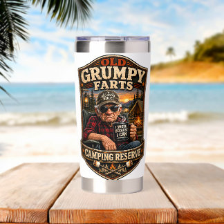 Old Grumpy Farts Camping Reserve Insulated Tumbler