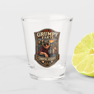 Old Grumpy Farts Camping Reserve Shot Glass