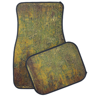 Old grunge background or aged shabby texture with  car floor mat