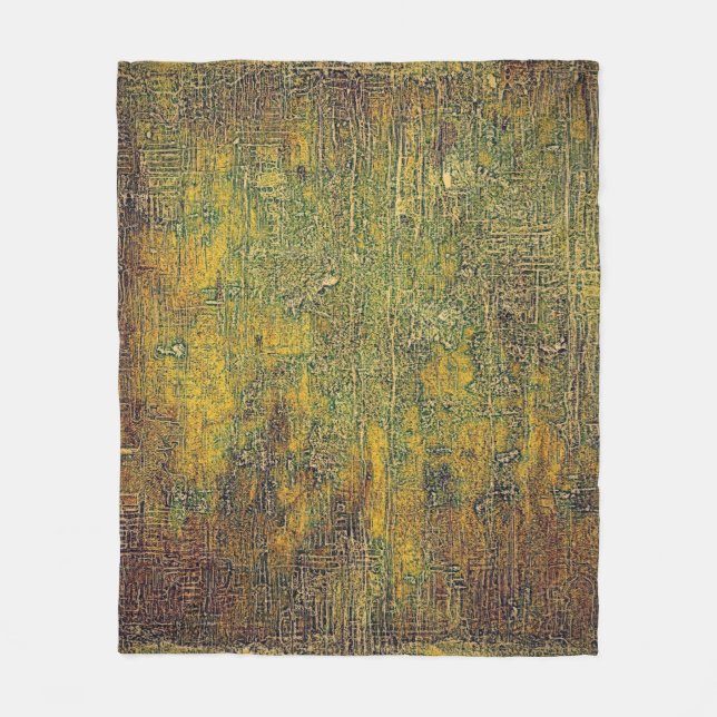 Old grunge background or aged shabby texture with  fleece blanket (Front)