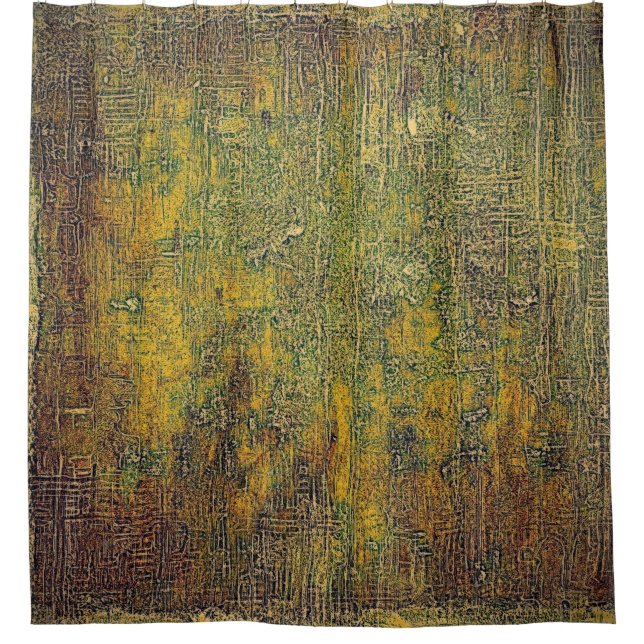 Old grunge background or aged shabby texture with  shower curtain (Front)