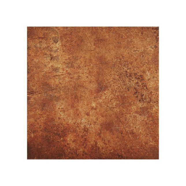 Old Grunge Rustic Metal Texture Wood Wall Art (Front)