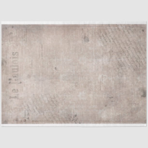 Old Grungy Vintage Newspaper Pink Tissue Paper