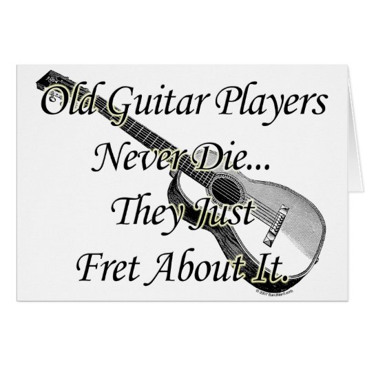 Old Guitar Players Cards (Front Horizontal)