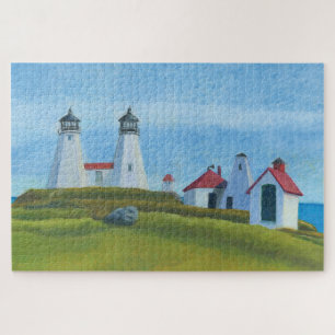 Old Gurnet Lighthouses 1014pc Puzzle