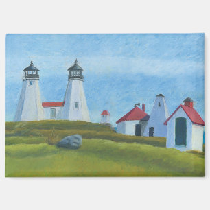 Old Gurnet Lighthouses Magnet