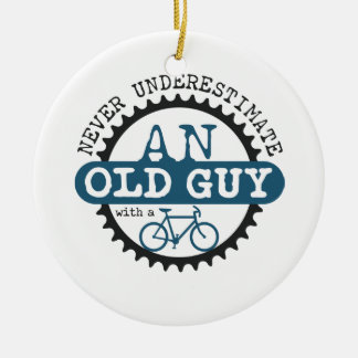 Old Guy Ceramic Ornament