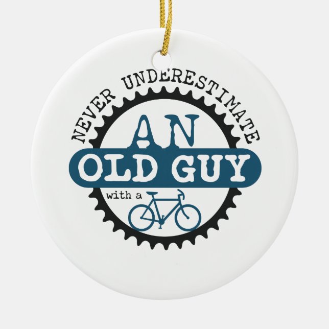 Old Guy Ceramic Ornament (Front)