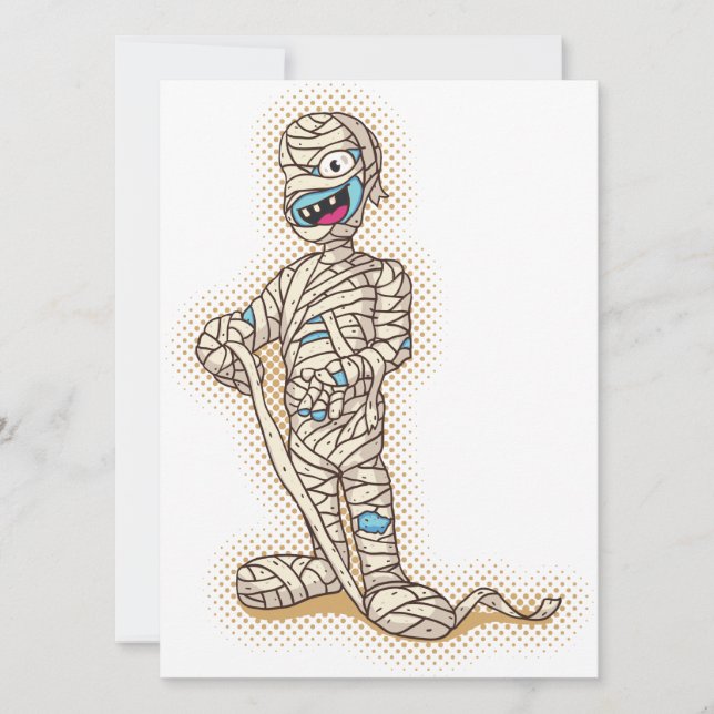 Old Halloween Mummy Card (Front)
