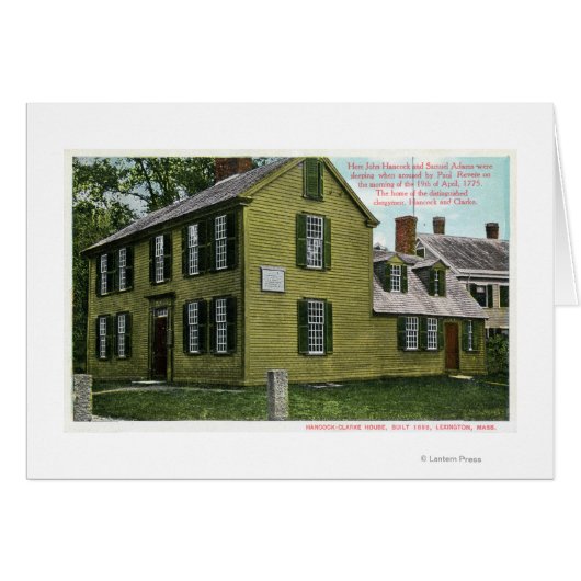 Old Hancock Clark House View # 2 Cards (Front Horizontal)