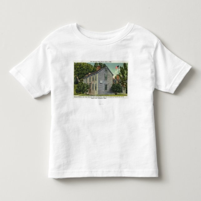 Old Hancock Clark House View, Paul Revere Rode B Toddler T-shirt (Front)