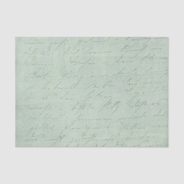 Old handwriting love letters faded antique script tissue paper (Front)