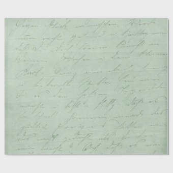 Old handwriting love letters faded antique script wrapping paper | Zazzle