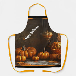 Old Happy Halloween Home Collection Apron