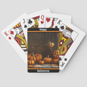 Old Happy Halloween Home Collection Poker Cards