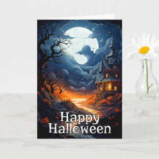 Old Haunted House | Happy Halloween Card