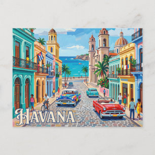 Old Havana Cuba Postcard