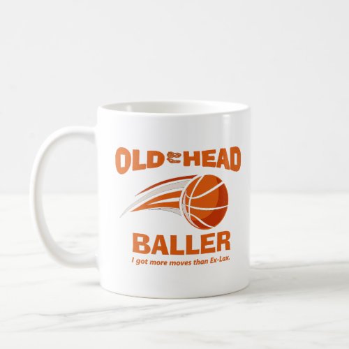 Old Head Basketball Baller  Coffee Mug