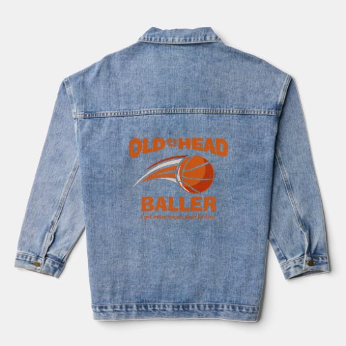 Old Head Basketball Baller  Denim Jacket
