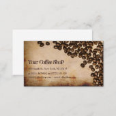 Old Hessian Coffee Bean Photo - Business Card (Front/Back)