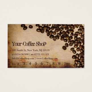 Old Hessian Coffee Bean Photo - Punch Card