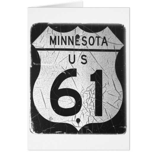 Old Highway 61 sign Cards (Front)