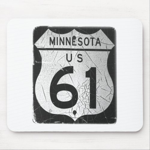 Old Highway 61 sign Mouse Pad