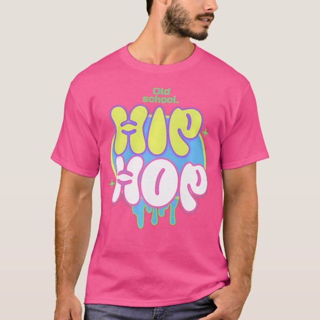 Old Hip Hop Urban Rap School T-Shirt (Front)
