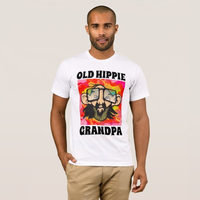 OLD HIPPIE GRANDPA T-SHIRTS Zazzle