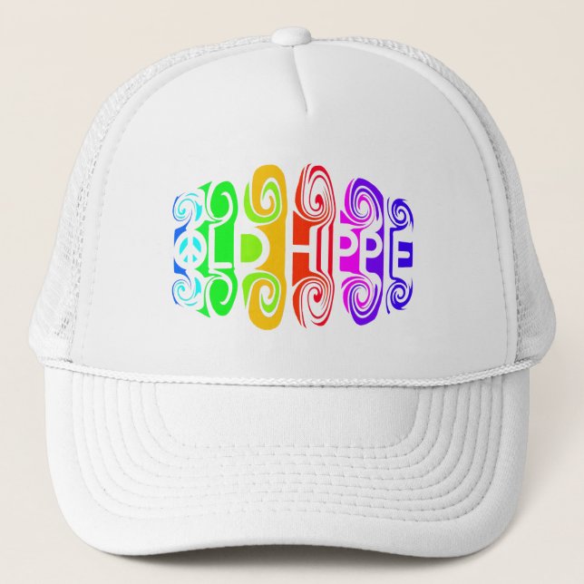 OLD HIPPIE hat - choose color (Front)