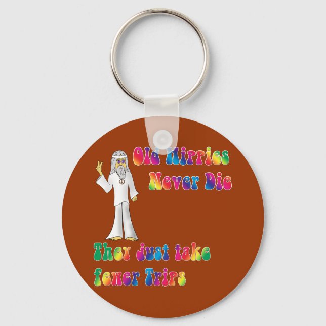 Old Hippies Keychain (Front)