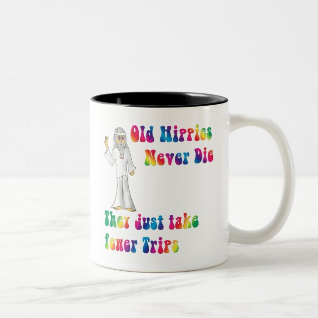 Old Hippies Two-Tone Coffee Mug (Right)