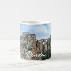 Old historic bridge in Ronda, Spain Coffee Mug