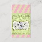 Old Hollywood $10 Off Pretty Pass Business Cards