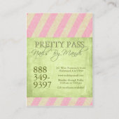 Old Hollywood $10 Off Pretty Pass Business Cards (Back)