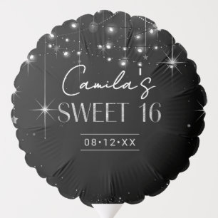 Old Hollywood B & W Sweet 16 ID1108 Balloon