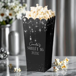 Old Hollywood B & W Sweet 16 ID1108 Favor Boxes
