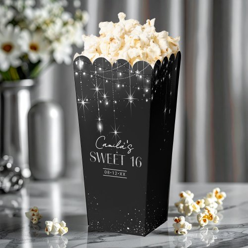 Old Hollywood B &amp; W Sweet 16 ID1108 Favor Boxes