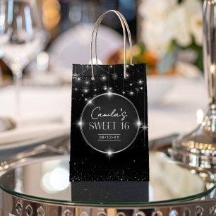 Old Hollywood B & W Sweet 16 ID1108 Small Gift Bag