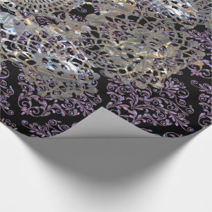 Old Hollywood Damask Cool Chic Elegant Wrapping Paper