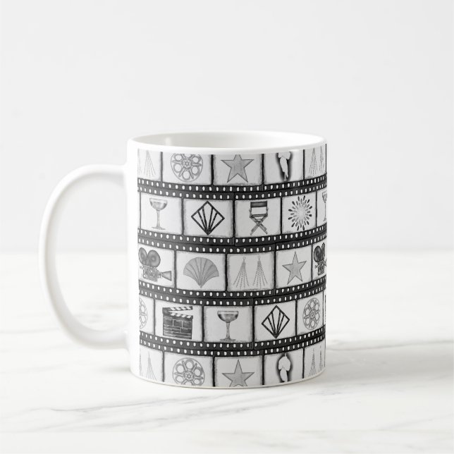 Old Hollywood Film Coffee Mug (Left)