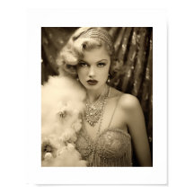 Old Hollywood Glam Blonde Actress