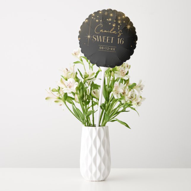 Old Hollywood Glam Sweet 16 ID1108 Balloon (Vase)