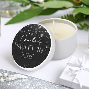 Old Hollywood Glam Sweet 16 ID1108 Mini Candle Fav Mini Candle Favors