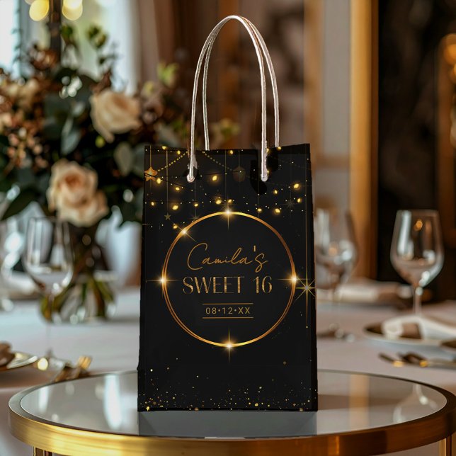 Old Hollywood Glam Sweet 16 ID1108 Small Gift Bag (Creator Uploaded)