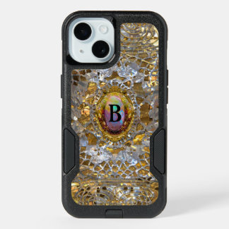 Old Hollywood Pretty Girl Monogram iPhone 15 Case